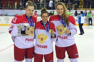 Поздравляем женскую сборную России по хоккею!поздравляем женскую сборную россии по хоккею!